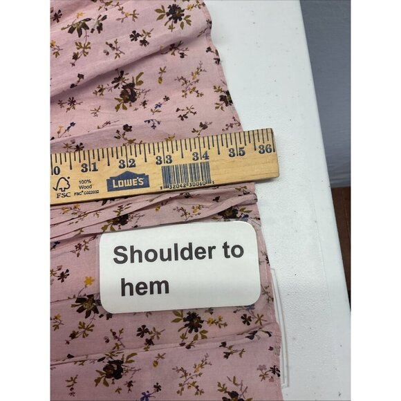 Madewell Lizzie Babydoll Dress in Fresh Sprigs Size 10 square neck puff 3/4 slv - Picture 14 of 15